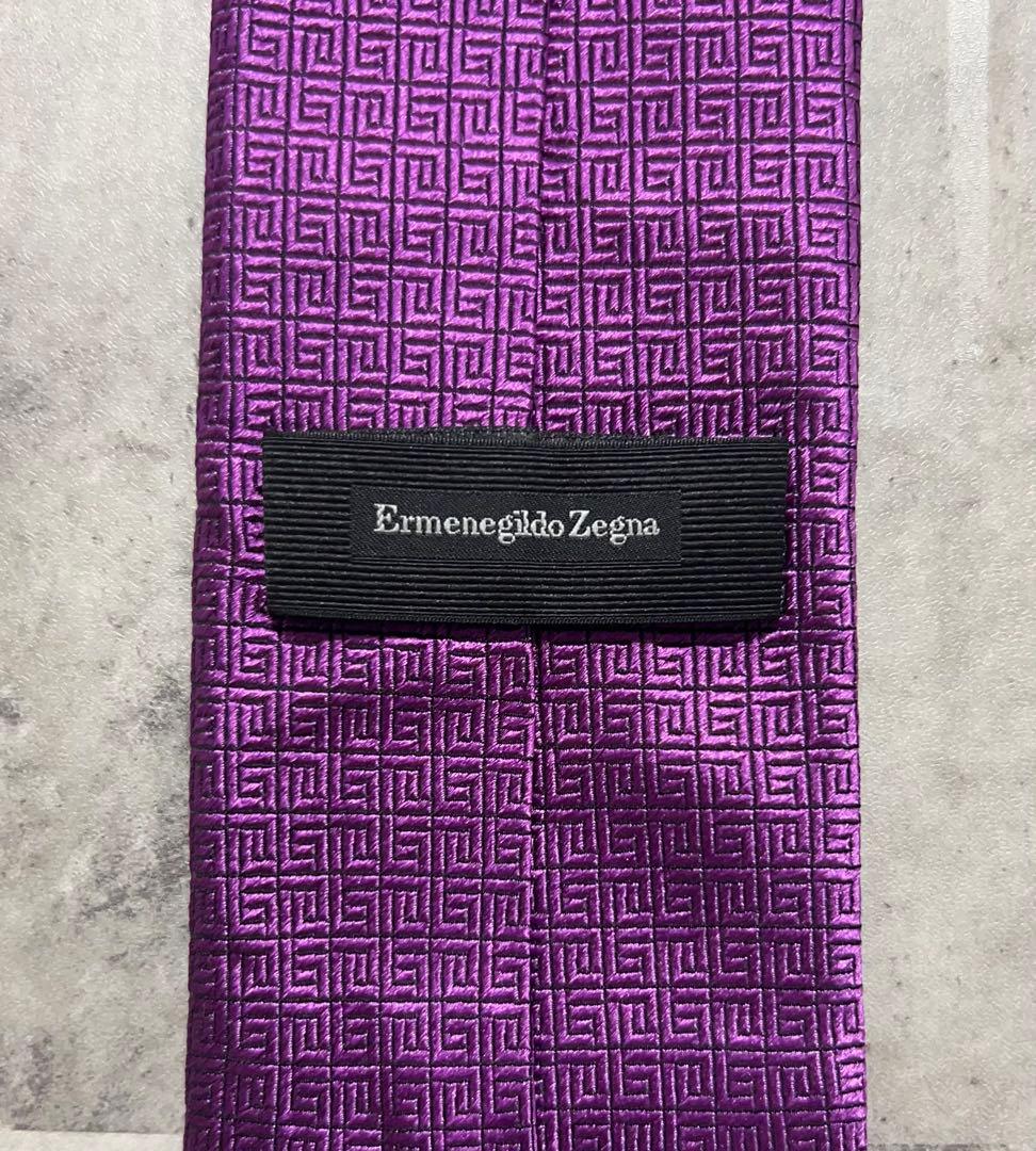 Ermenegildo Zegna ネクタイ ソリッド パープル 光沢