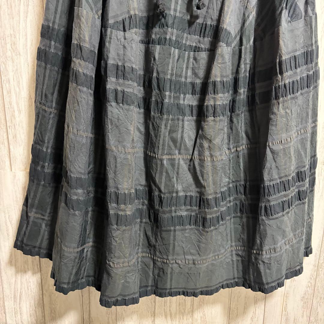 Vivienne RED チェック ドロスト ワンピース 黒 M レア 美品