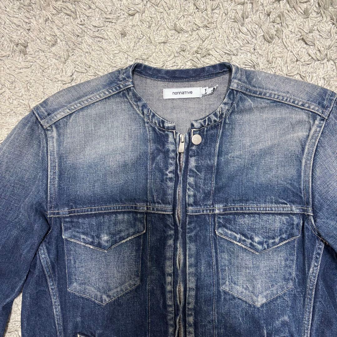 ノンネイティブ　nonnative ジップ トラッカー デニム ジャケット 1