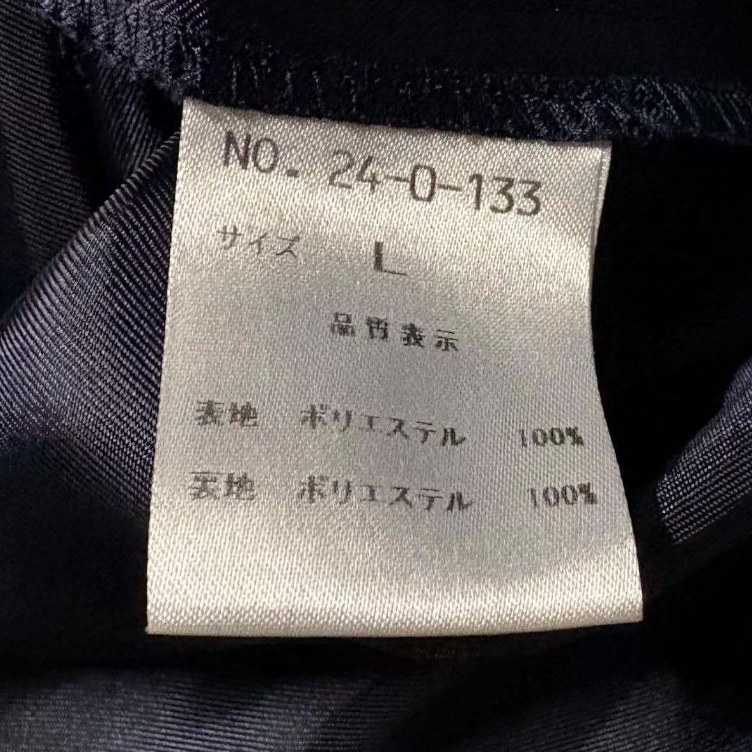 aimer anche フラワーブーケレースドレス　ネイビー　大きいサイズ　L