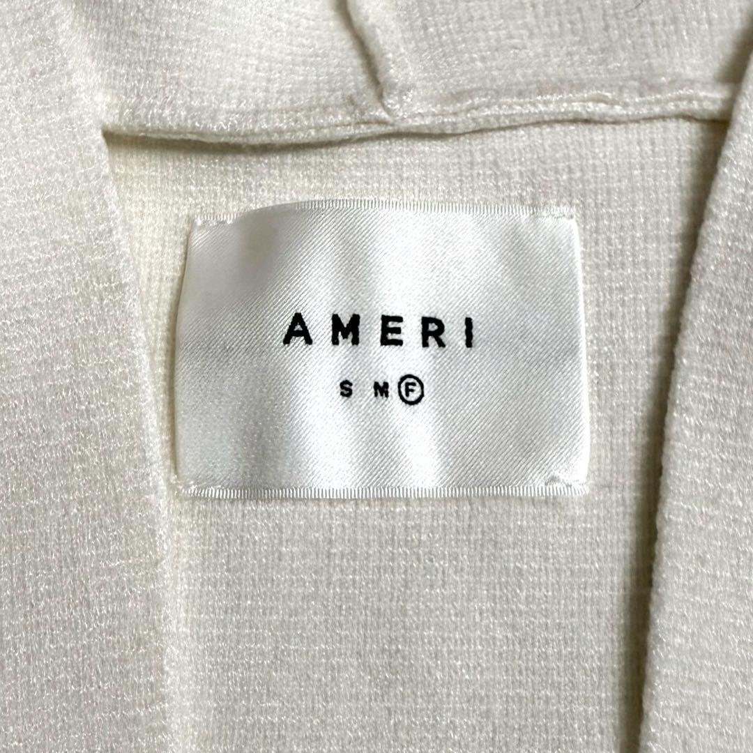 美品♪ アメリ AMERI フーデッド ニットベスト ホワイト