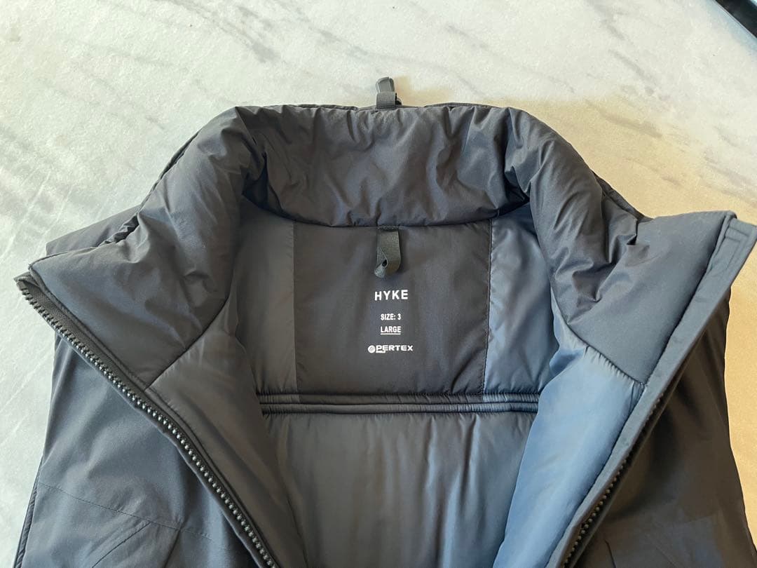 HYKE(ハイク) PERTEX PUFF VEST BLACK Size 3