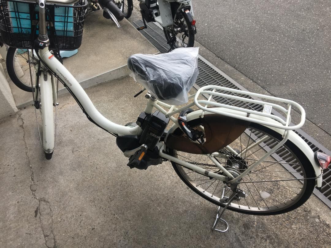 地域限定送料無料　パス　ナチュラ　12,3AH　子供乗せ　白　神戸　電動自転車