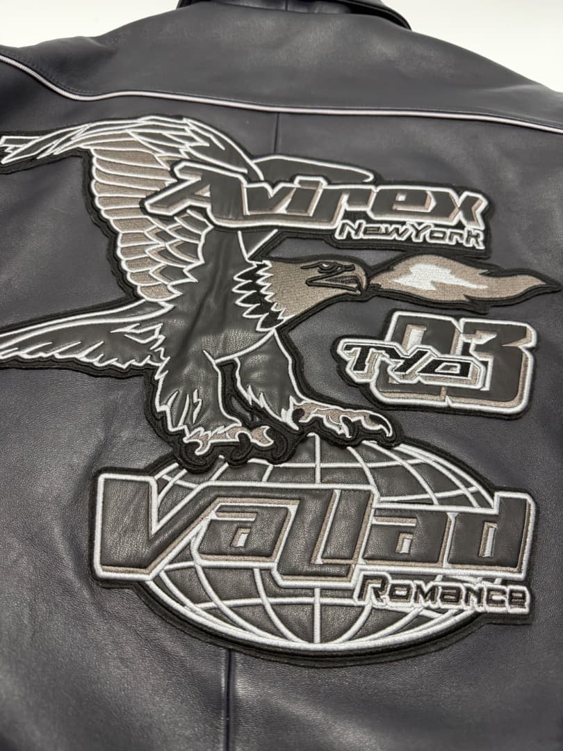 し*ん様 希少 VALLAD AVIREX VARSITY LEATHE JAC