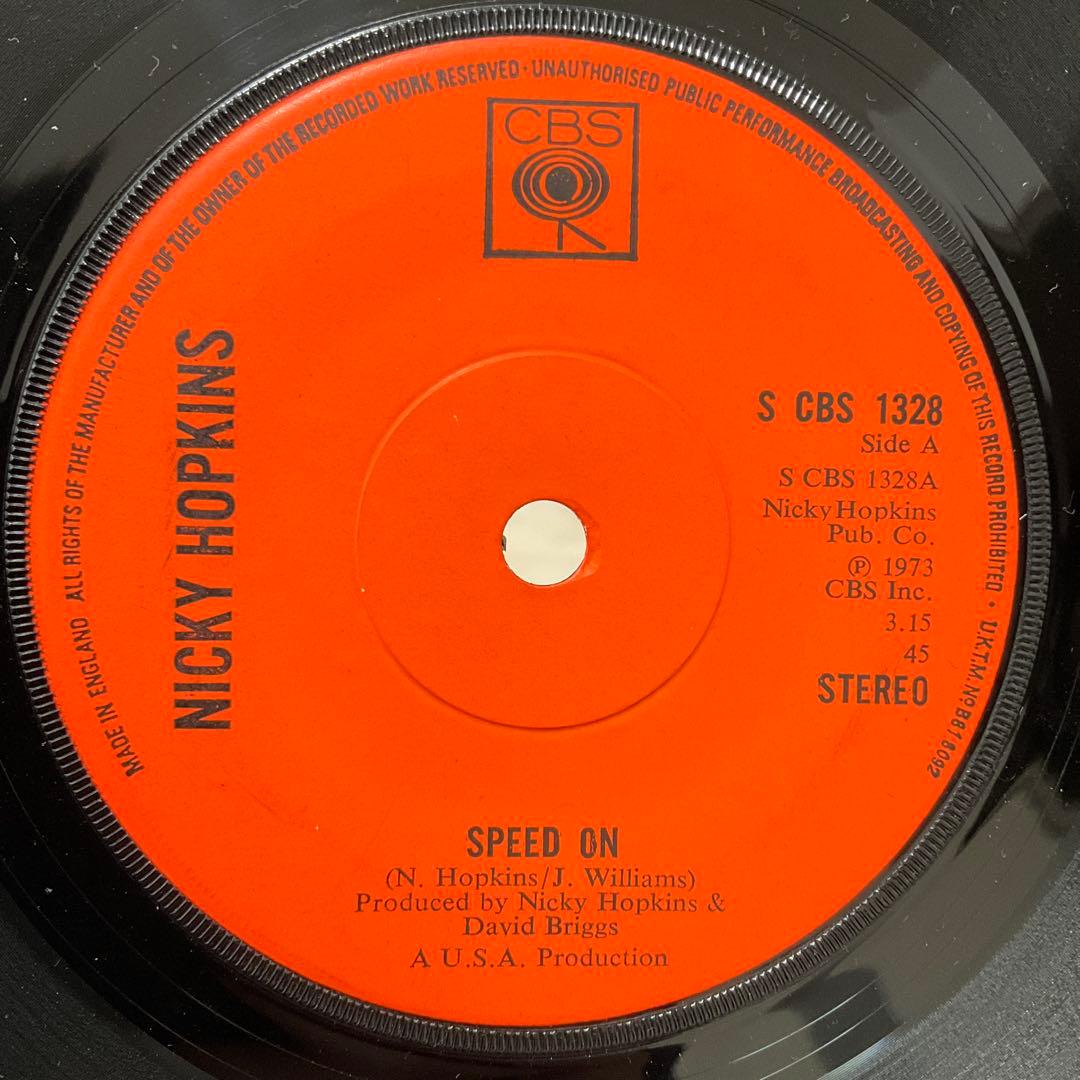 Nicky Hopkins Speed On 45 RPM ニッキーホプキンス