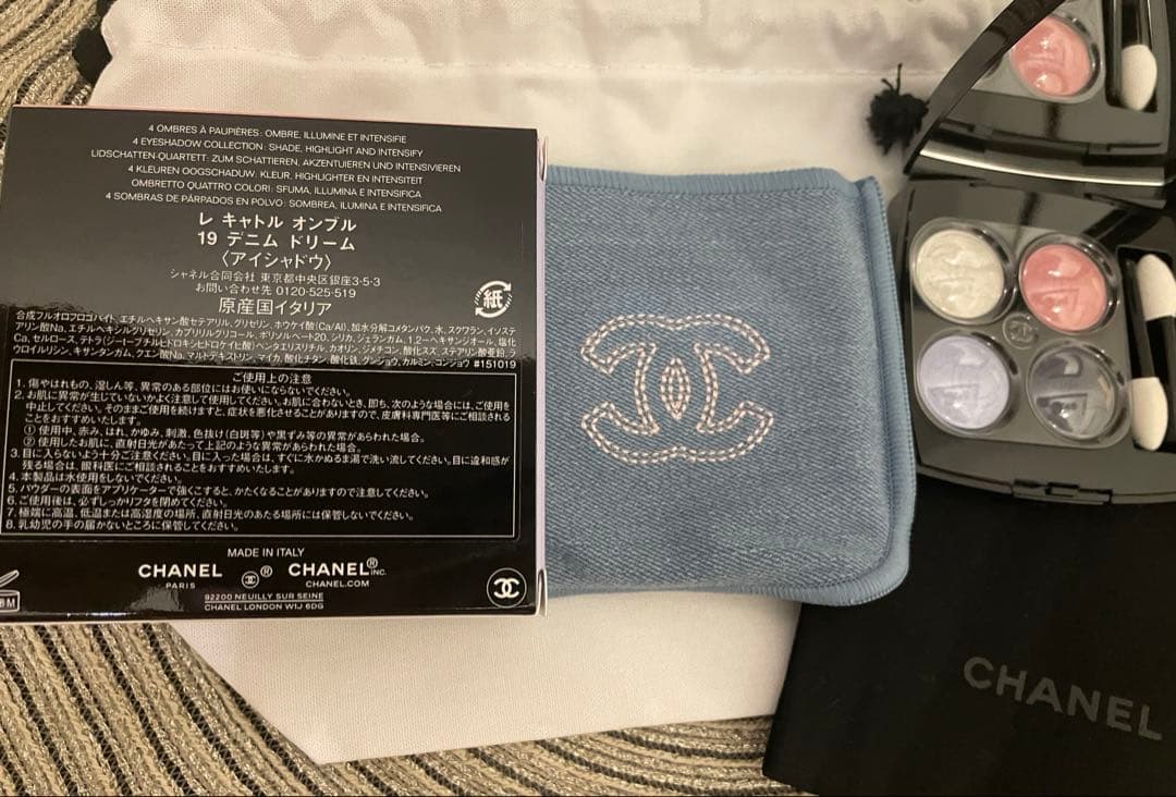 新品　CHANEL レキャトルオンブル19 デニムドリーム