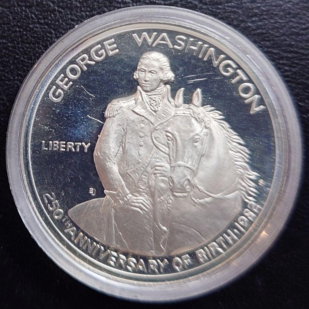 1982年 アメリカ銀貨 ハーフダラー ワシントン生誕記念銀貨 SV900