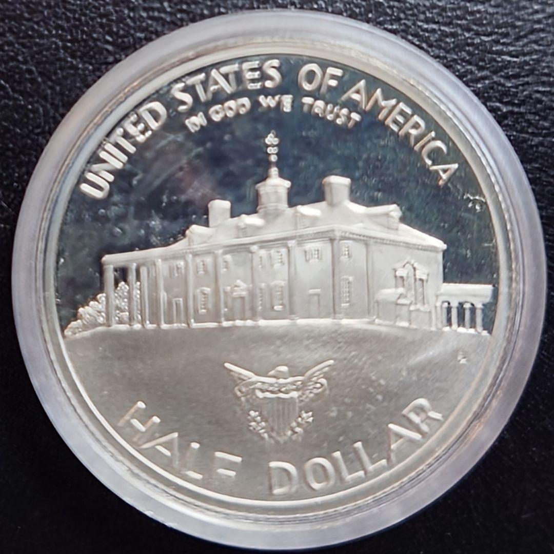 1982年 アメリカ銀貨 ハーフダラー ワシントン生誕記念銀貨 SV900