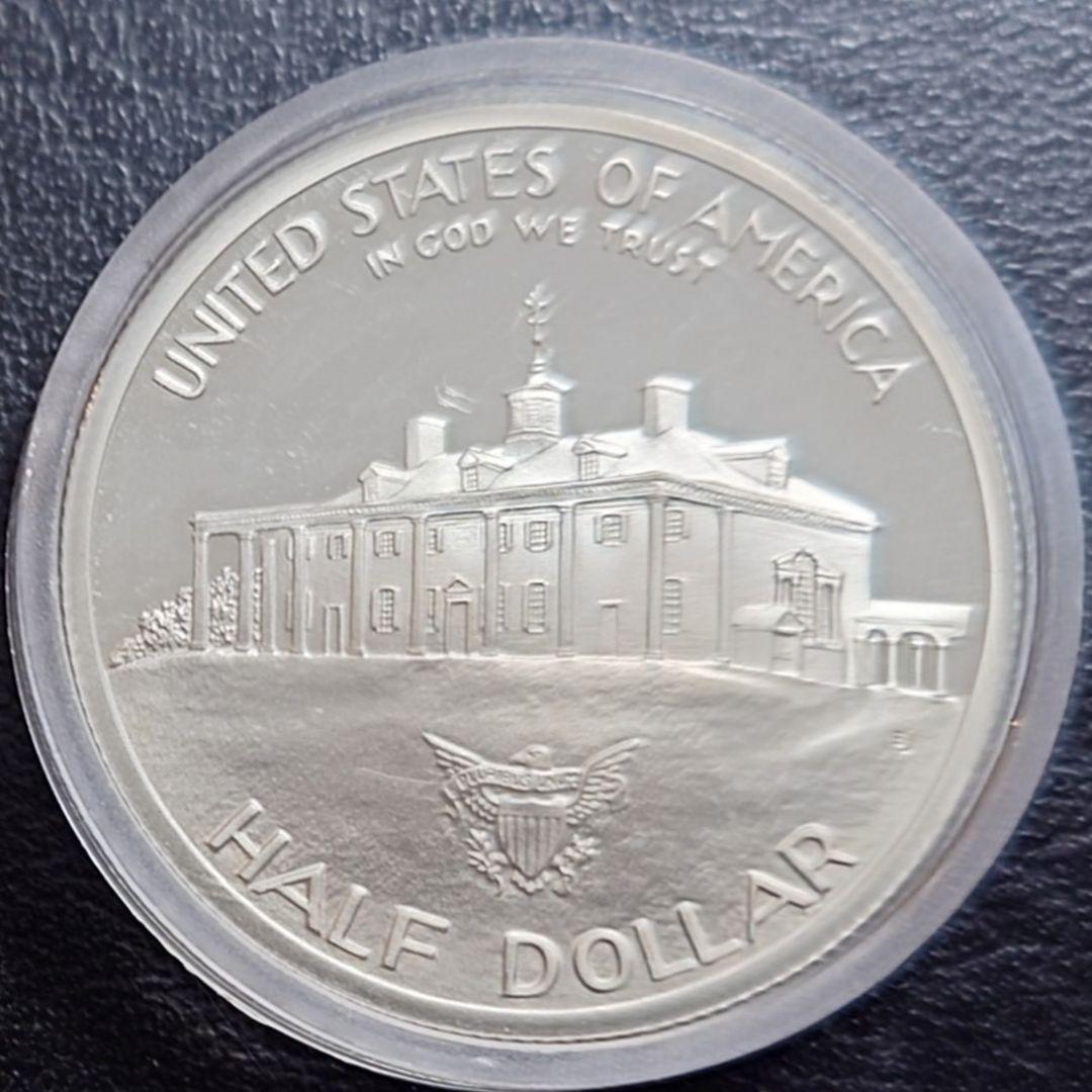 1982年 アメリカ銀貨 ハーフダラー ワシントン生誕記念銀貨 SV900