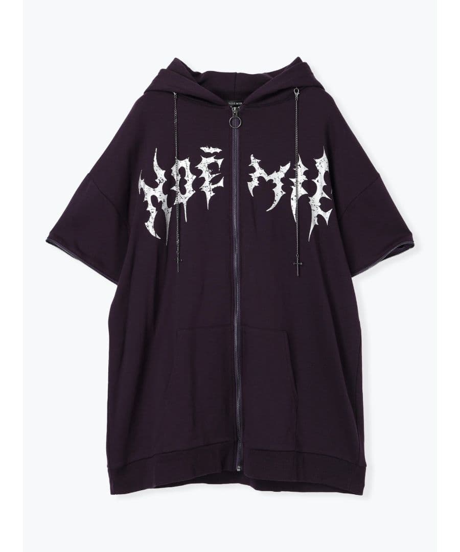 NOEMIE　ノエミー　2WAYうさ耳ユニセックスZIP裏毛パーカー　紫　新品
