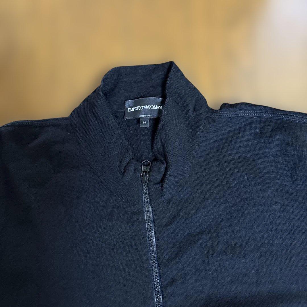 EMPORIO ARMANI ダブルジップニット　ブラック