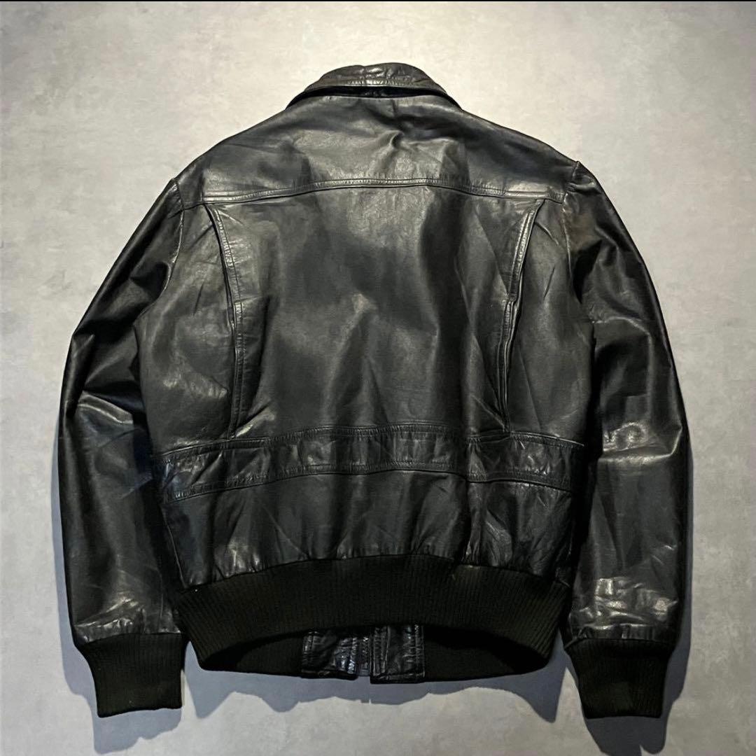 80s MCGREGOR A-2 レザージャケット　革ジャン　短丈