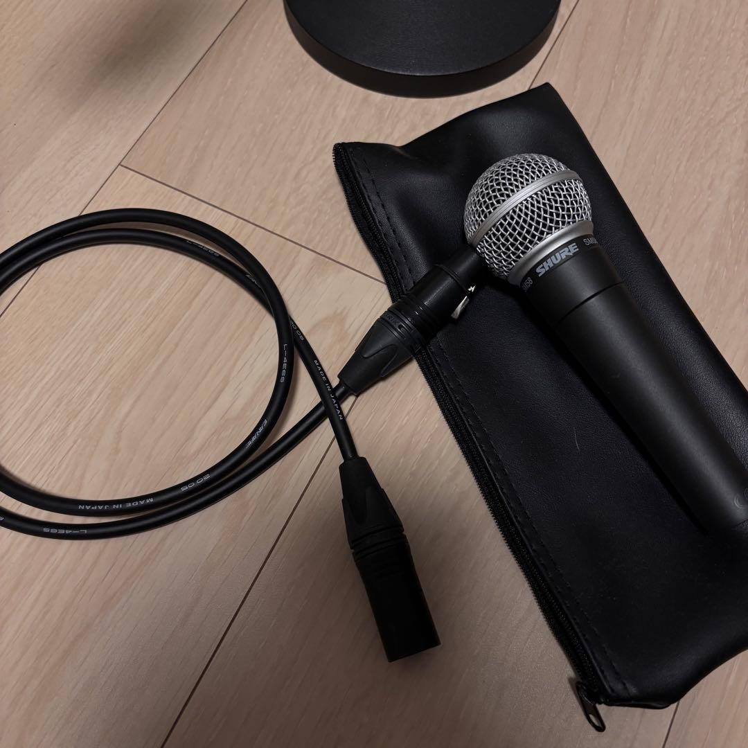 【新品美品】shure sm58 マイクスタンド ケーブル