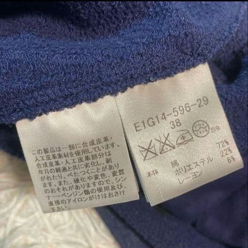 BURBERRY BLUE LABEL ネイビー ポンチョ 38