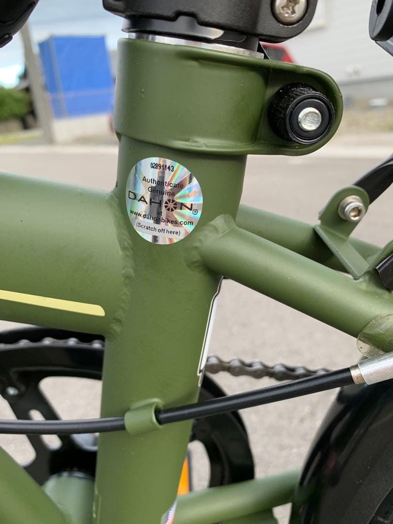 DAHON D6 折りたたみ自転車 2018年製 マットカーキ