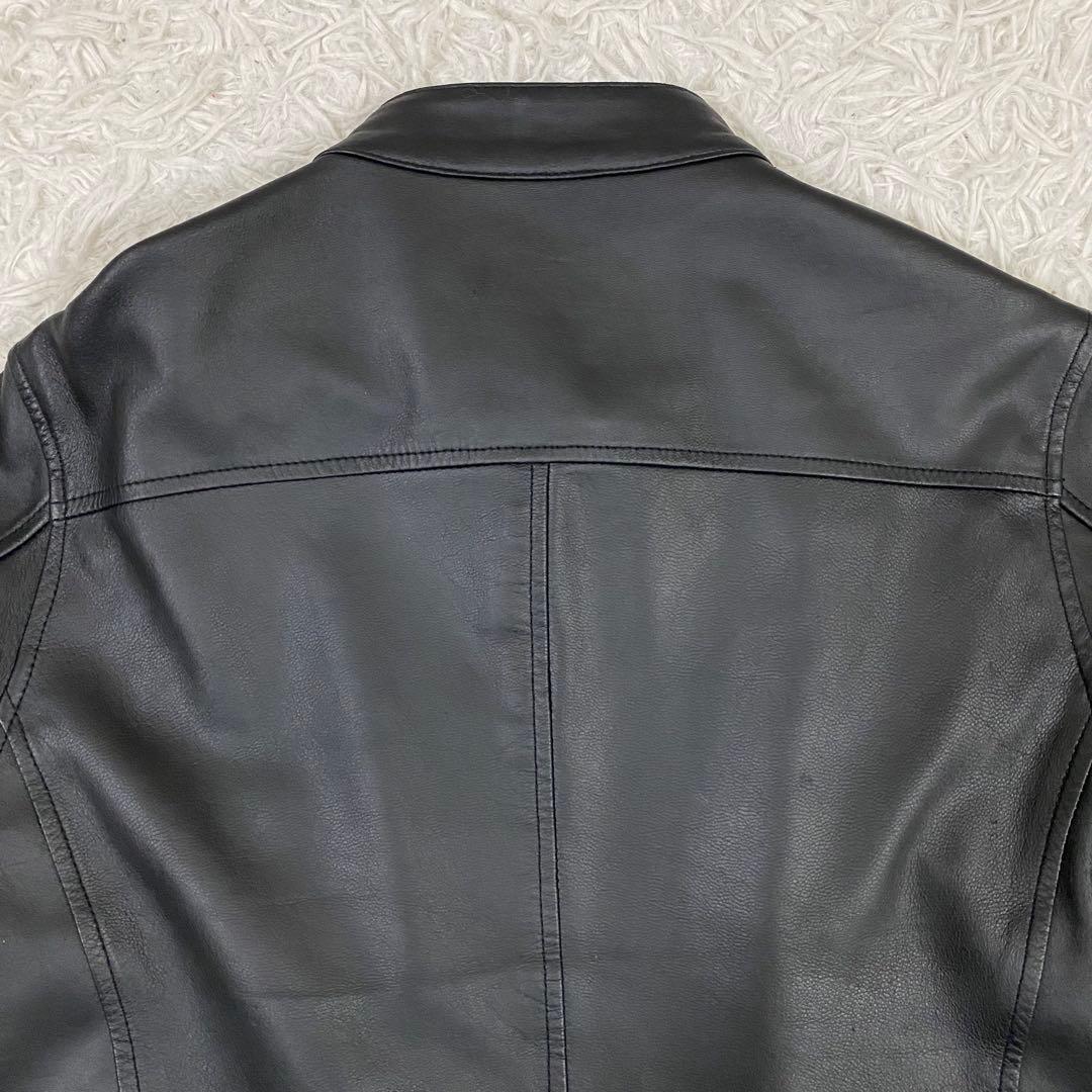 ユナイテッドアローズ ゴートレザー シングルライダース ブラック M 山羊革