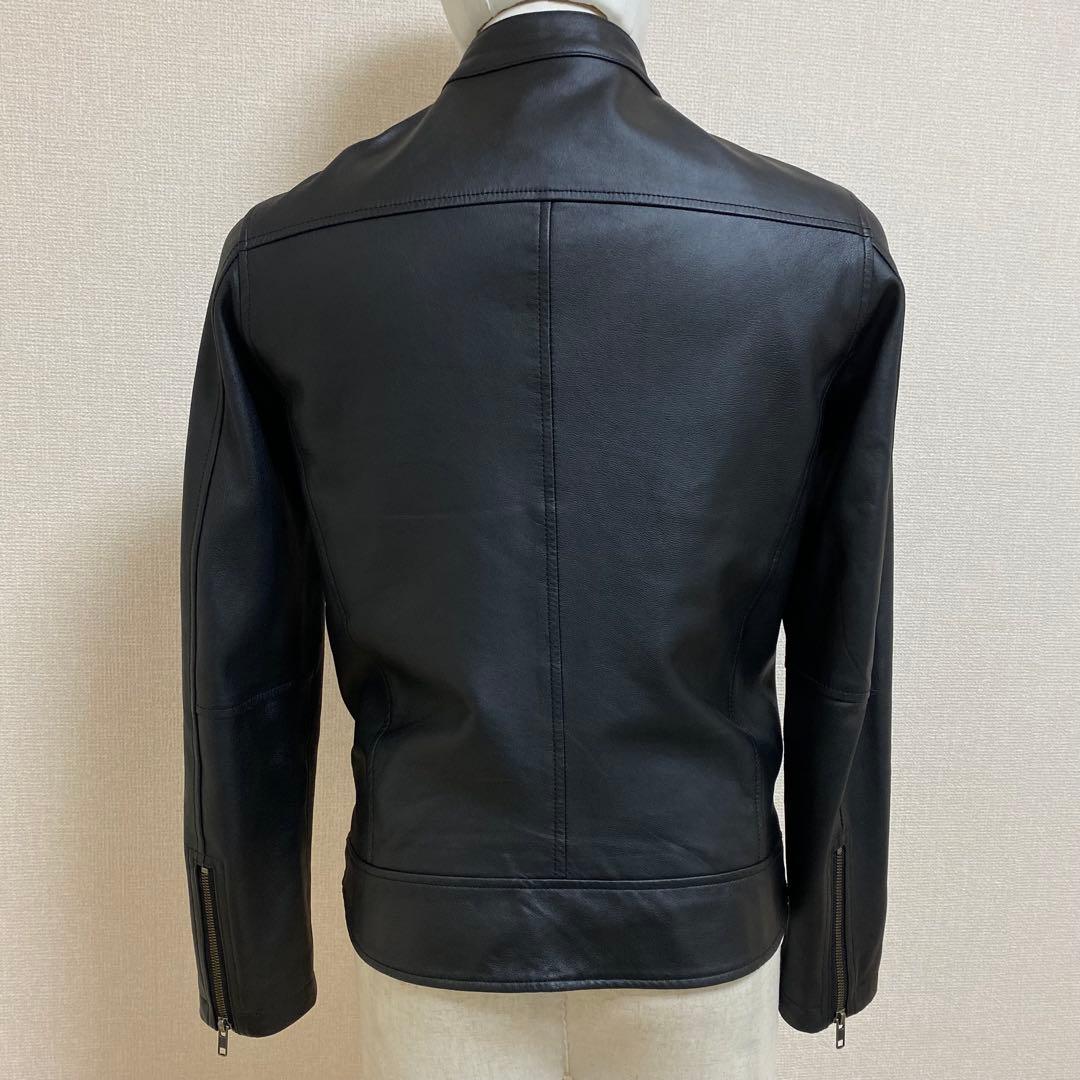 ユナイテッドアローズ ゴートレザー シングルライダース ブラック M 山羊革