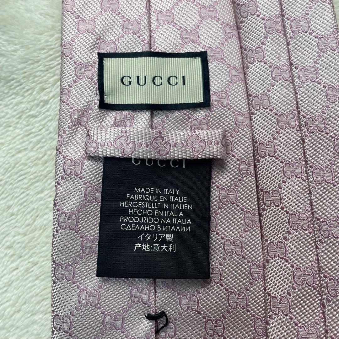 極美品 グッチ GUCCI ネクタイ GG柄 フォーマル GGロゴ