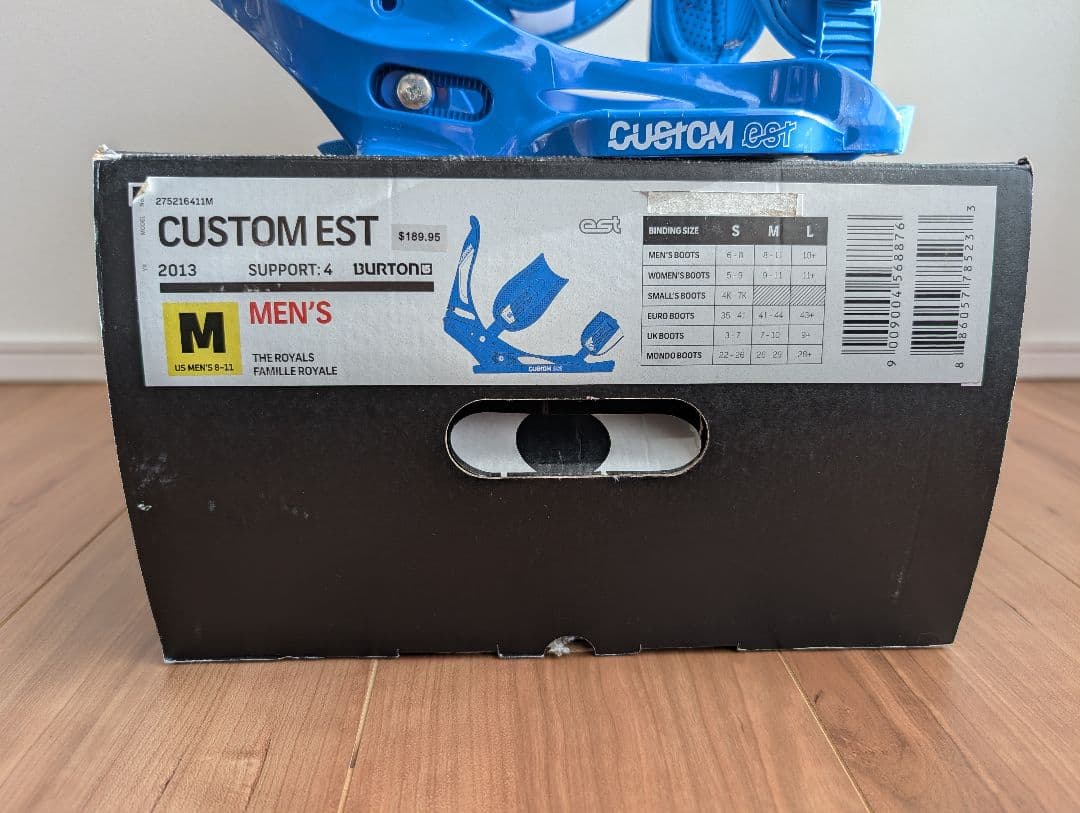 〘未使用品〙BURTON CUSTOM ビンディング ブルー　US/Msize