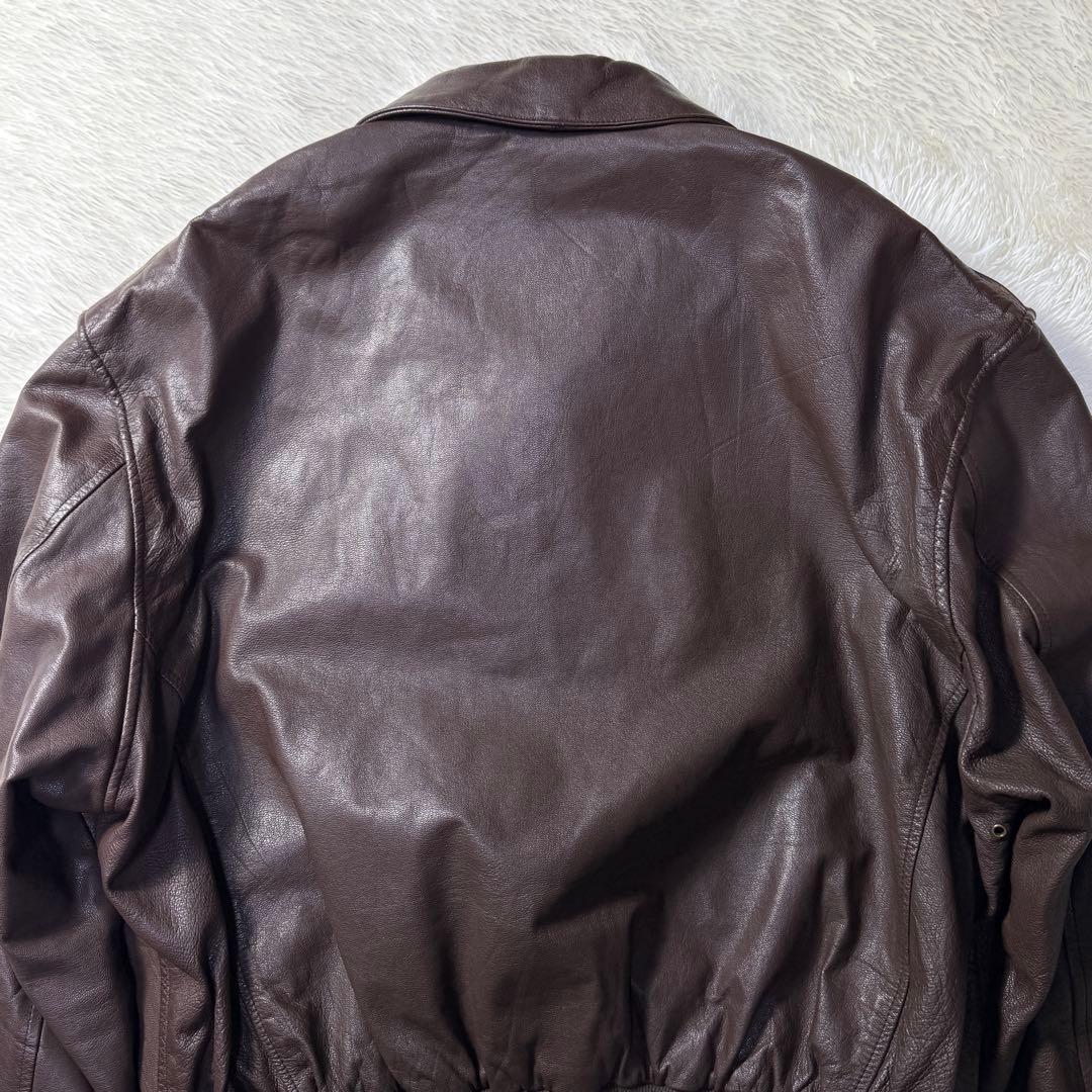 【美品】USA製 山羊革 クーパー A-2 フライトレザージャケット 2XL