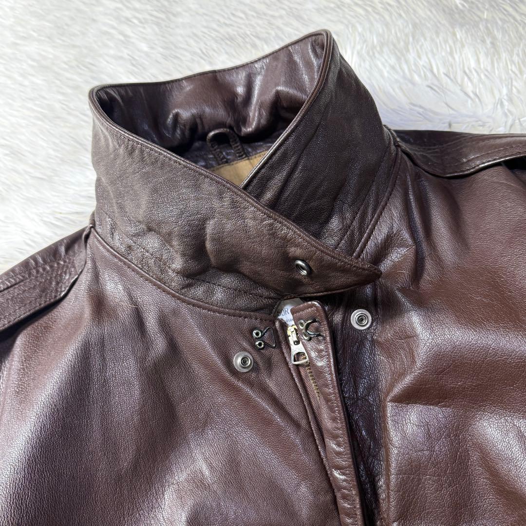 【美品】USA製 山羊革 クーパー A-2 フライトレザージャケット 2XL