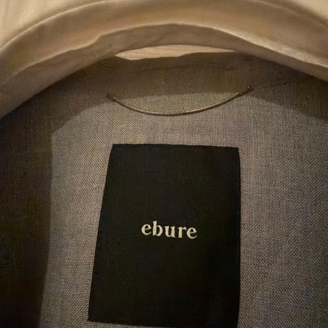 ebure エブール リネン ロングジレ グレー38
