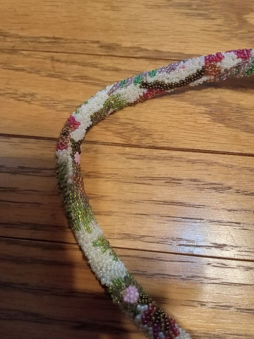 花柄ビーズ刺繍 和装用バッグ　ヴィンテージ