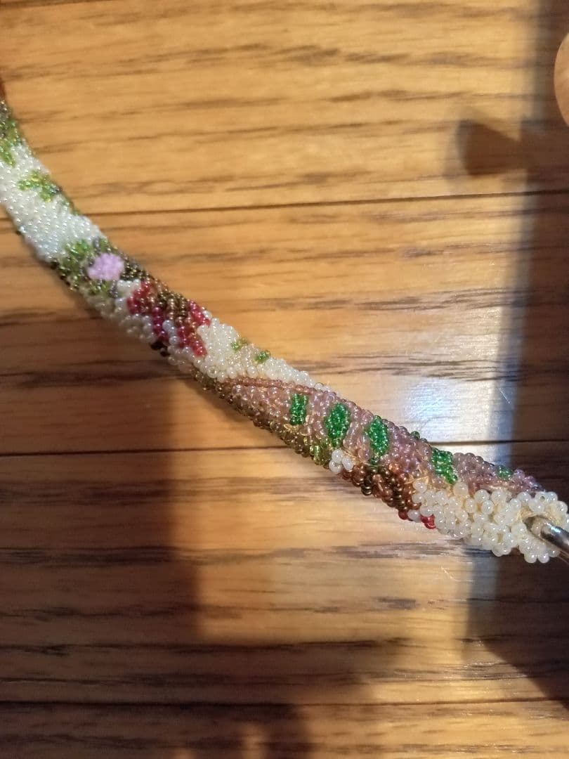 花柄ビーズ刺繍 和装用バッグ　ヴィンテージ