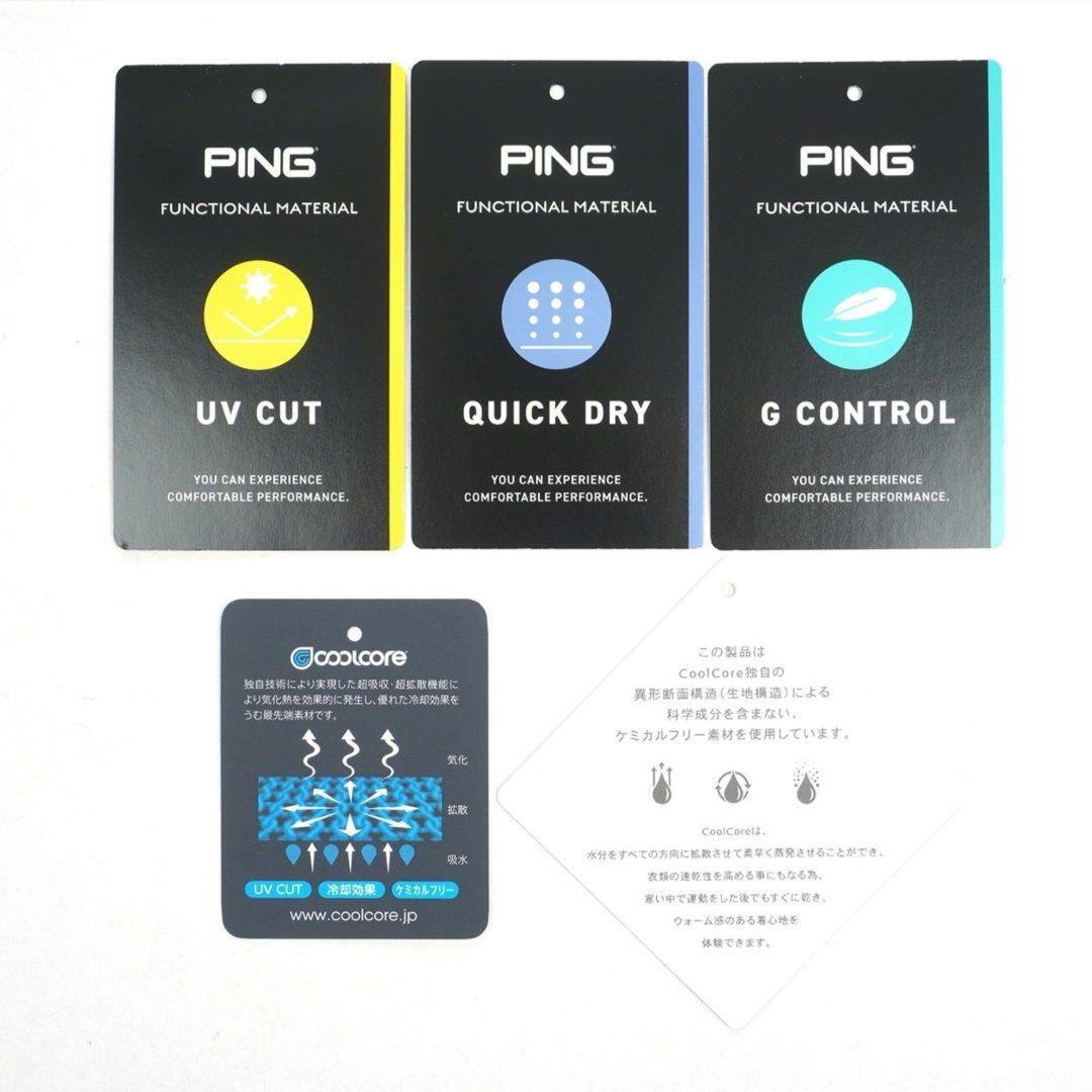 LLサイズ❤PING ブラック モックネック長袖シャツ レディース ピン 黒