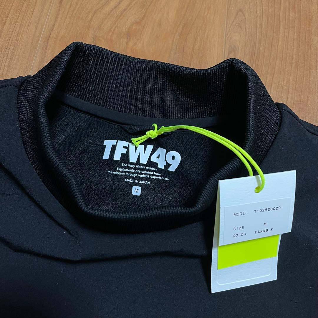 定価2.7万　新品　TFW49 モックネック　Tシャツ ブラック　M ゴルフ