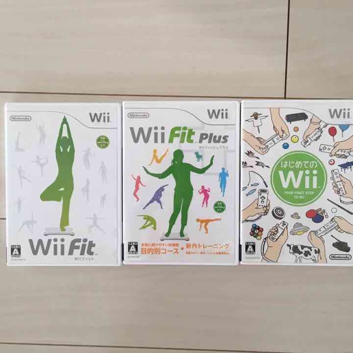 Wiiとwiifitとカセット3枚セット