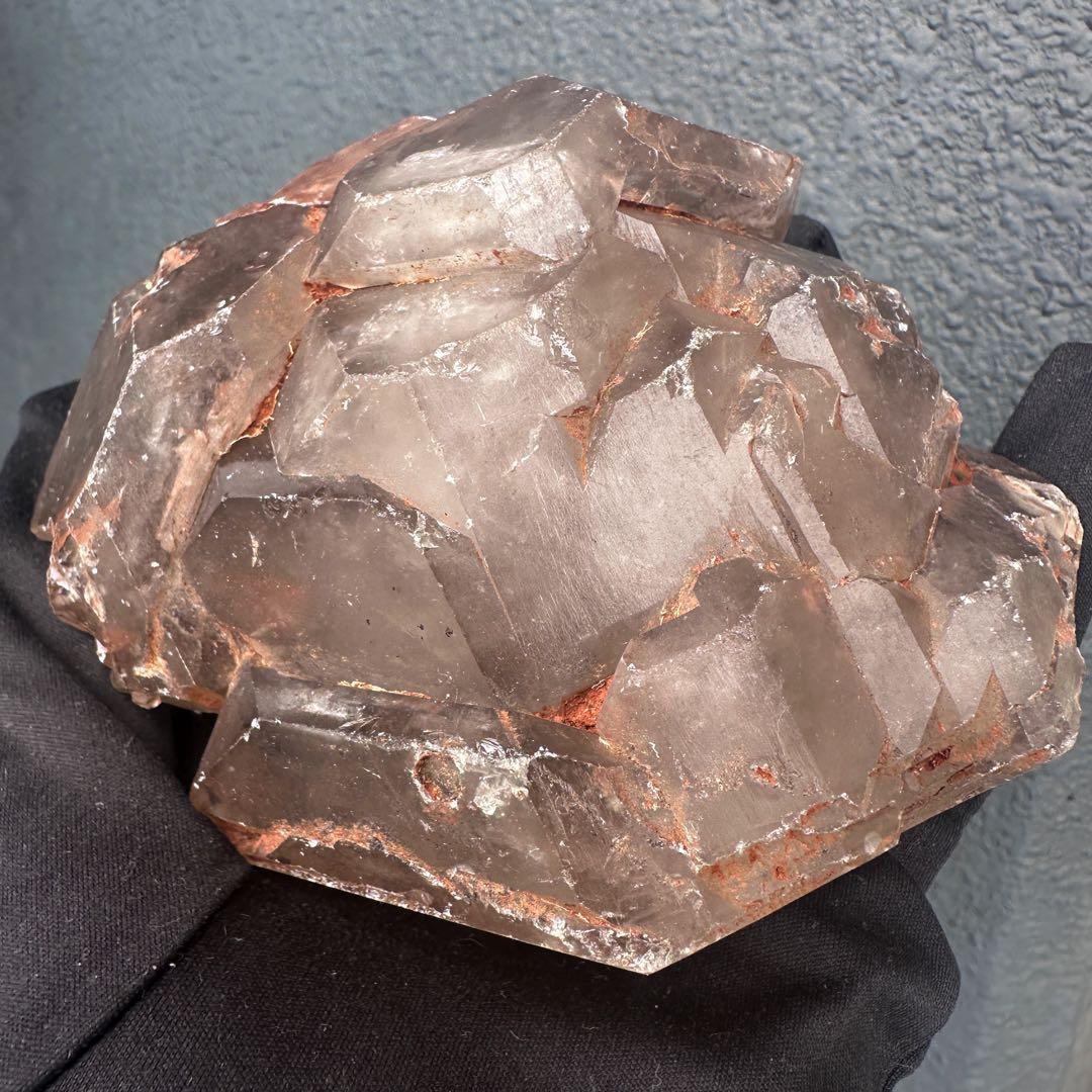 希少❗️ブラジル産スモーキーエレスチャルクォーツ クラスター·ジャカレーA1639