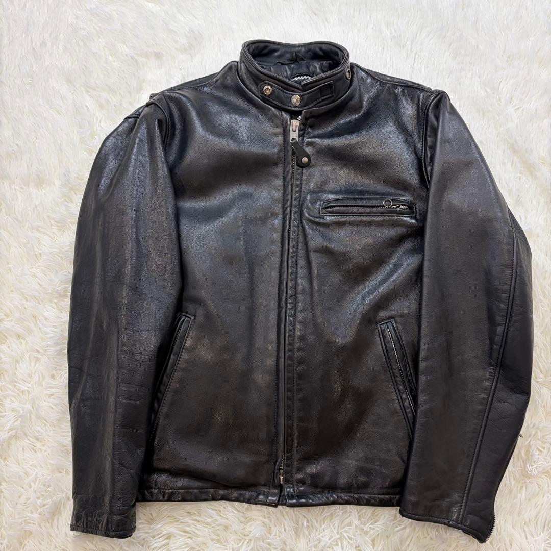 SCHOTT 641 シングルライダース ボアライナー付 USA製 黒 36