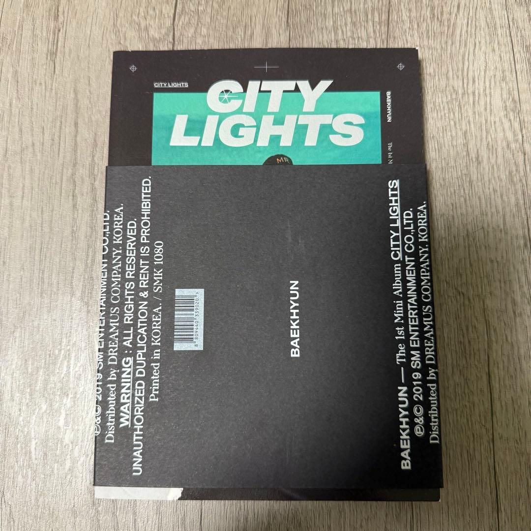 BAEKHYUN CITY LIGHTS アルバム 3点セット トレカ2枚付き