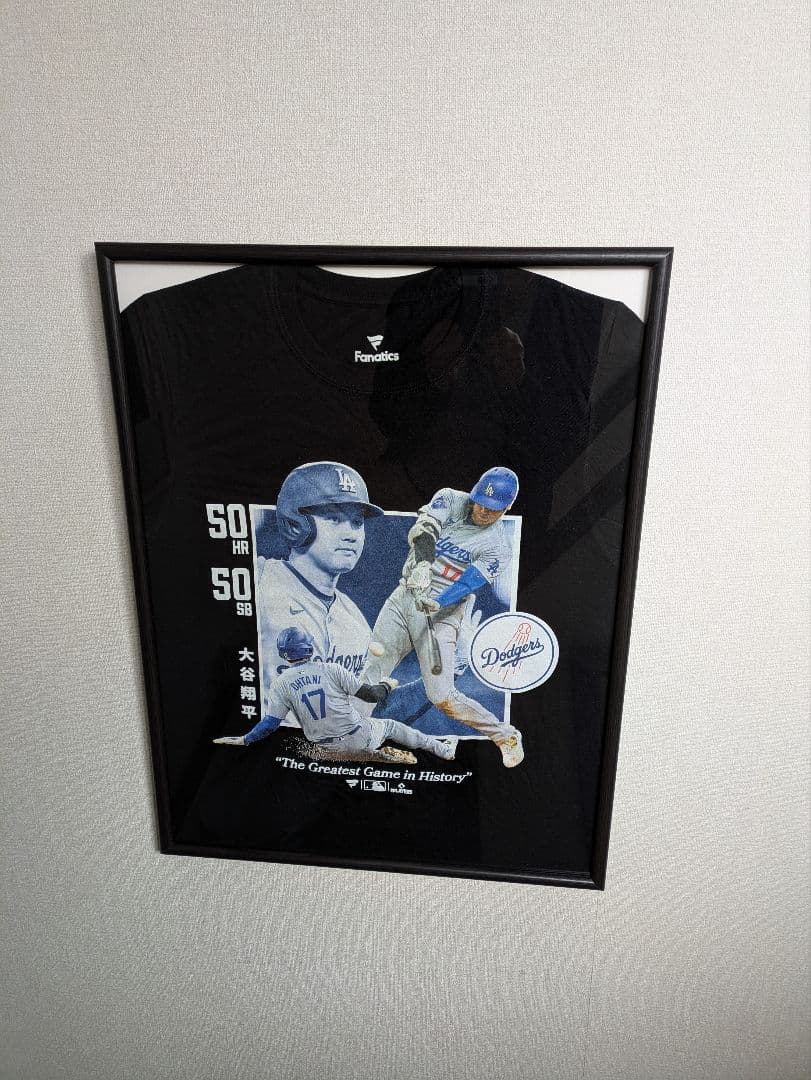 【限定品】大谷翔平選手、50/50、Tシャツ、Sサイズ、F anatics社
