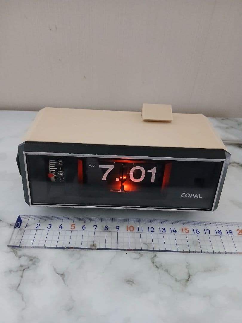 COPAL パタパタ時計 RP207 昭和レトロ オフホワイト50/60Hz