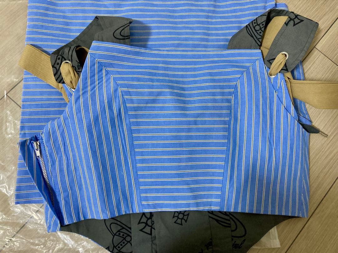 Vivienne Westwood コットンストライプコルセットシャツワンピース