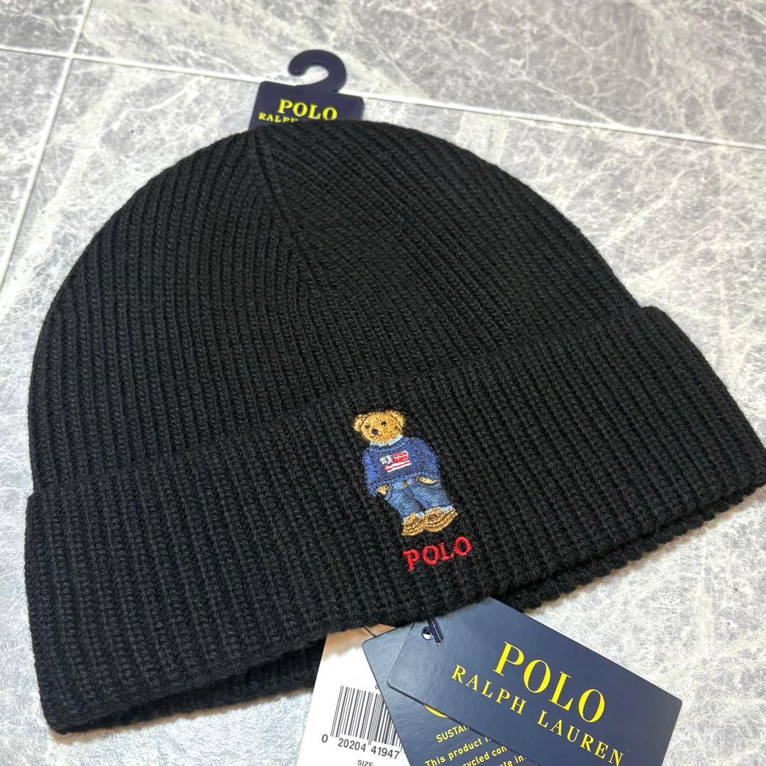 ⭐︎新品⭐︎ ラルフローレン ポロベア ニット帽 刺繍