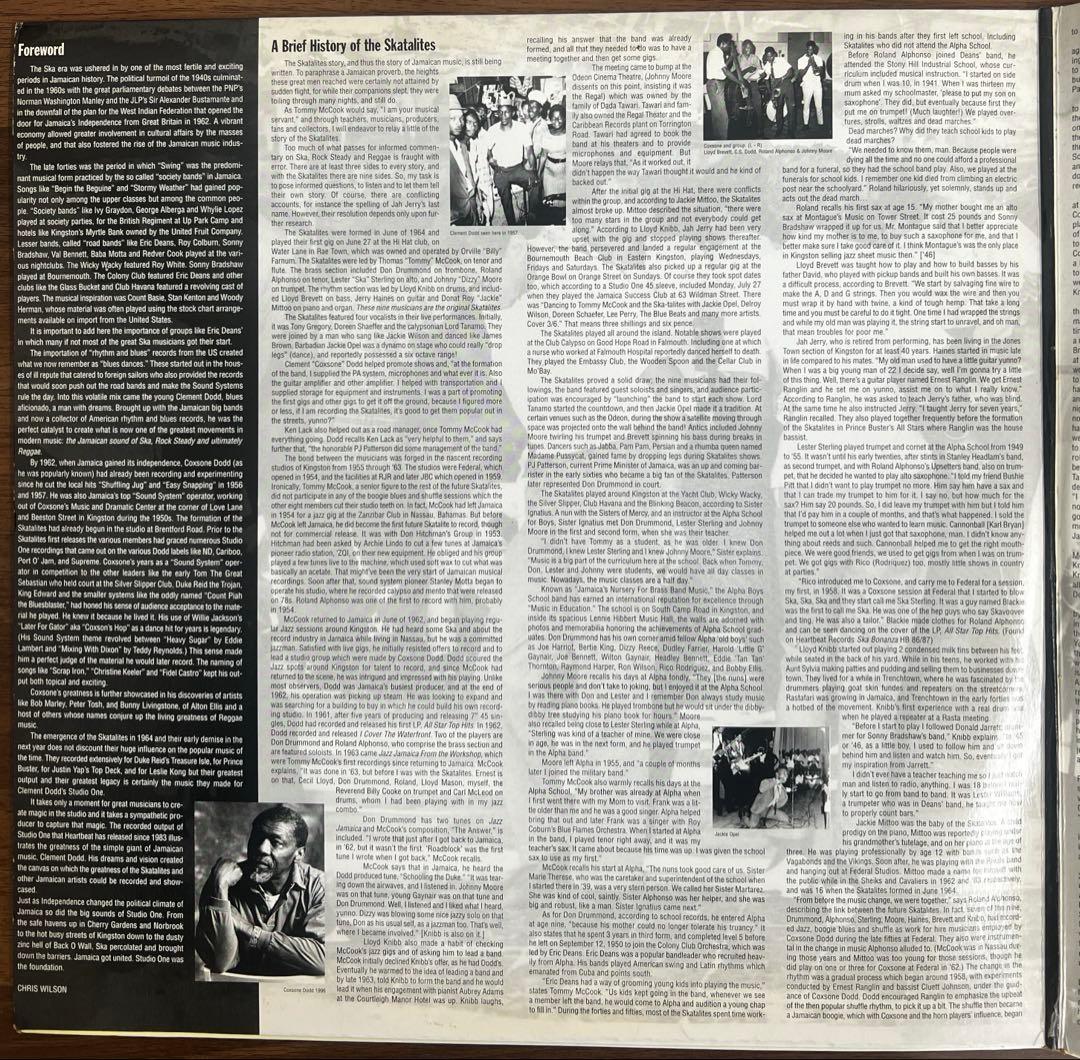 【2LP/US盤】The Skatalites / Foundation Ska