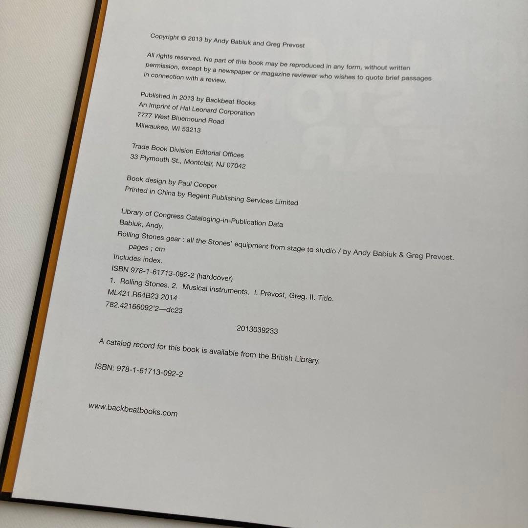 洋書　ザ・ローリング・ストーンズ楽器大名鑑