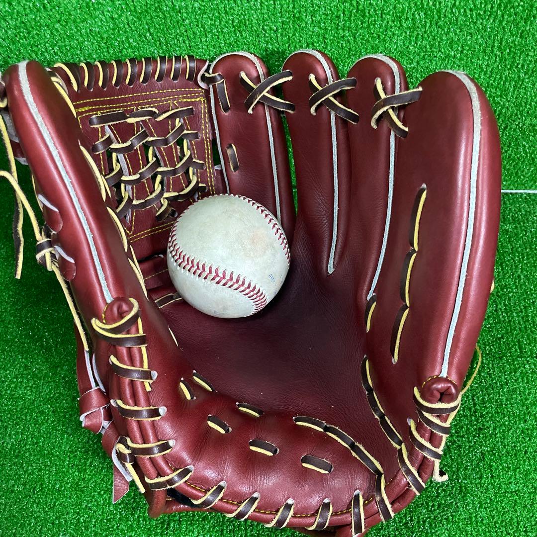 硬式用 投手用 ピッチャー用 グラブ 大人用 一般用 高校野球 ツーピースウェブ