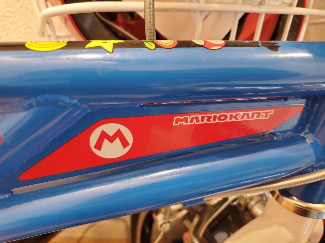 【現地引き取りのみ】マリオデザイン 子供用自転車18インチ ヘルメット ベル付き
