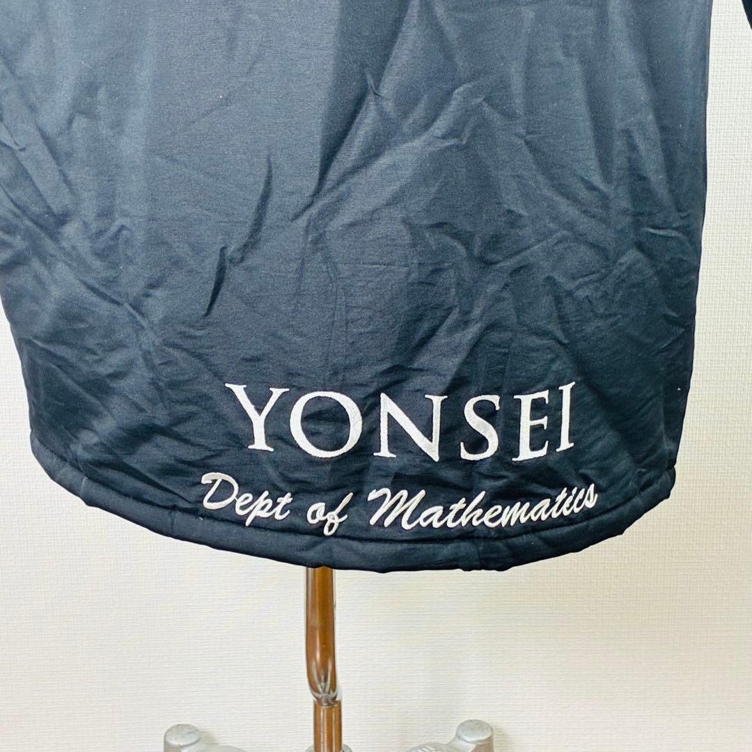 YONSEI 延世大学 ヨンセ大学 ロング中綿コート XL フード着脱可能