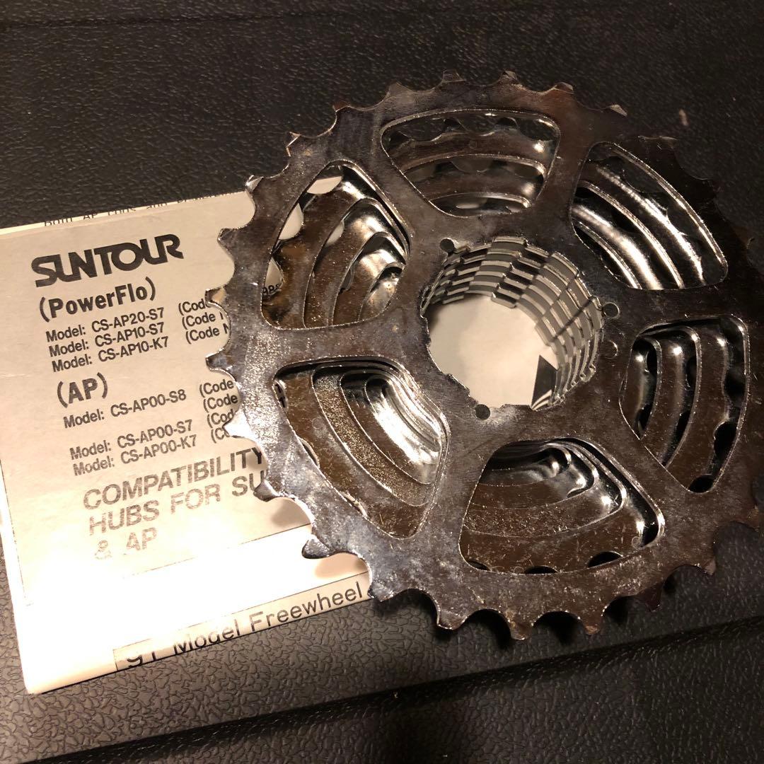 【未使用】Suntour SAKAE Power Flo 8段スプロケット