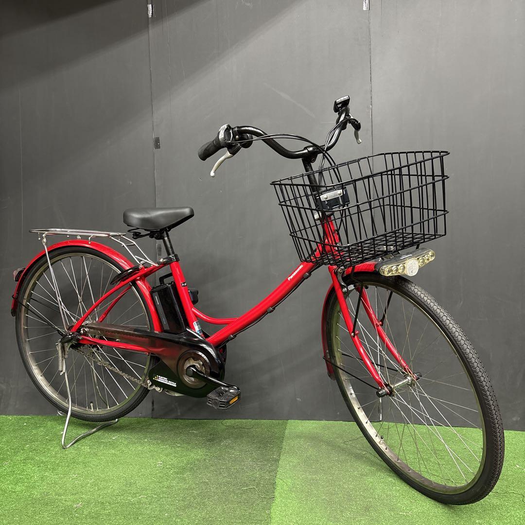 電動自転車 Panasonic A.girls レッド　54★