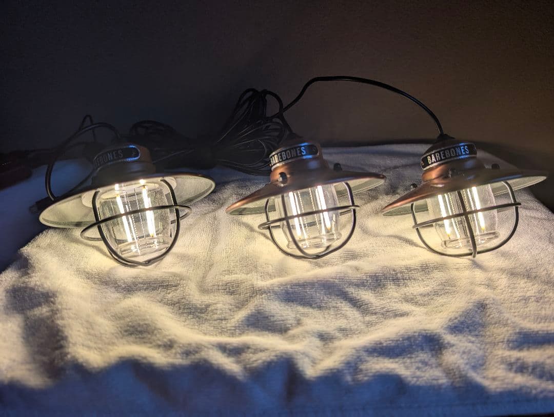 ✨美品　BAREBONES　ベアボーンズランタン3連
