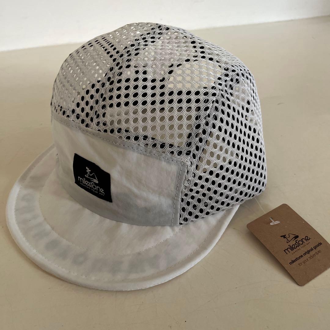 【新品】milestone メッシュキャップ オールホワイト