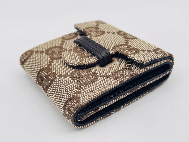 グッチ GUCCI トラベルクロック GGキャンバス 置時計 動作品