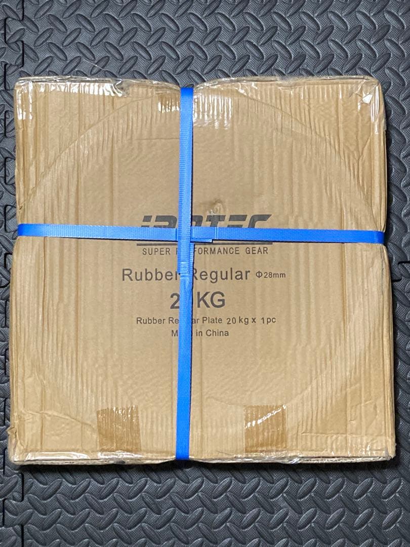 絶版 IROTEC 20kg ラバー プレート 28mm ①