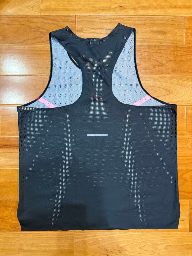 新品同様　アシックスASICS ランニングタンクトップ シングレッド　M